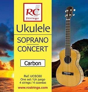 Royal Classics UCSC60 Ukulele Soprano-Concert set.